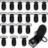 Marrywindix 20pcs 1" Black Suspender Clips, Metal Holder Clips for Mattress Pad Cover, Sofa Cushion
