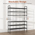 Closet, 12-16 5 Long Shoe Rack for Pairs Stackable Shoe Organizer, Shoe Shelf Storage for Sneakers & Boots Shoe Storage