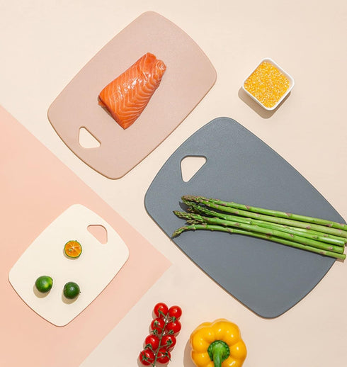 Cutting Boards for Kitchen, Plastic Cutting Board Set of 3, Thick Chopping Boards for Meat, Veggies, Fruits, Dishwasher