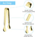 6PCS Mini Ice Tongs, 4.25 Inch Sugar Tongs for Serving Food, Kitchen Tongs for Appetizers, Tea Party, Coffee Bar