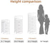 4 Closet Somdot White Nightstand with Charging Station and LED Light for Bedroom, Tall Drawers Dresser with Fabric Bins