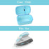Mchoi Hard Case for Oliso M3Pro/M2 Mini Project Steam Iron, Travel Organizer Holders with Mesh Pocket, Case Only, Blue