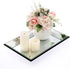 Hipiwe 11.9x7.9 inch Glass Mirror Makeup Vanity Tray Black Rectangle Perfume Jewelry Trinket Organizer Coffee Table