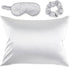 Bucky At Home Spa Collection, Silk-Like Satin Sleep Set, 5 Piece Set in Silver
