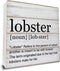 Dumyum Lobster Definition Decor Lobster Definition Wooden Box Sign Rustic Desk Decorative Wooden