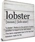Dumyum Lobster Definition Decor Lobster Definition Wooden Box Sign Rustic Desk Decorative Wooden