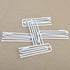 Ailejia White Curtain Drapery Pleat Hooks - 4 Prongs, 50pcs Traverse Pleater Pinch Pleat Clips for Drapery