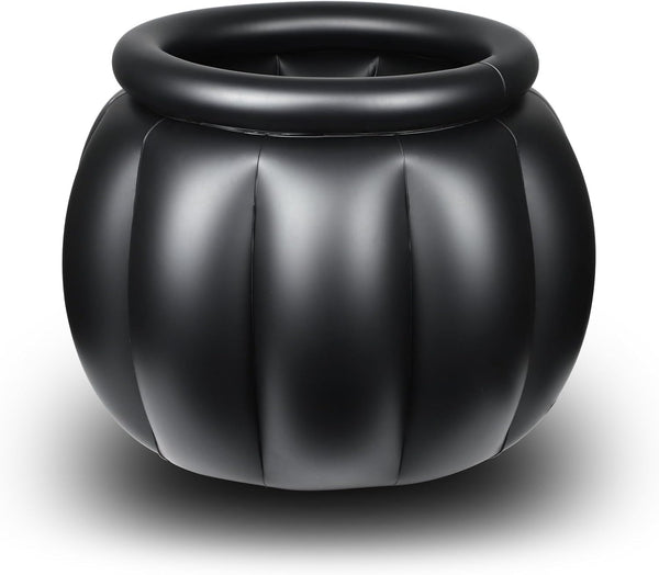 Halloween Inflatable Cooler, 22x18 Inch Witch Cauldron Kettle, Large Ice Bucket for Halloween Parties and Travel