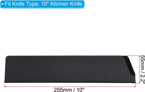 PATIKIL ABS Knife Cover Sleeves for 10" Kitchen Knife, Universal Blade Protector Sheath for Home Kitchen, Black