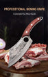 Japan Knives Viking Knife Meat Cleaver, Hand Forged Chef Butcher Full Tang Boning Knife for Outdoor Cooking