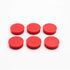 Bullseye Office 24 Round Red Fridge Magnets, Small Colorful Magnetic Discs for Kitchen or Classroom