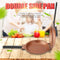Tbest Double Sided Frying Pan, Non Stick Flip Skillet for Omelettes, Egg Pan with Lid
