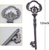 Zezzxu Large Iron Skeleton Key - Giant Cast Iron Key Prop for Wall Decor