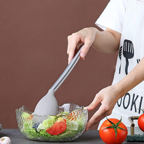 Berglander Cooking Spoon, Non-stick Silicone Solid Serving Spoon, Basting Spoon for Cooking, Dishwasher Safe
