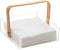 Mind Reader Napkin Holder - Kitchen Storage Countertop Organizer Caddy, Acrylic, 7.25"L x 7.25"W x 5.5"H, Brown