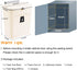 2.4 Counter Tiyafuro Gallon Kitchen Compost Bin for Top or Under Sink, Hanging Small Trash Can with Lid