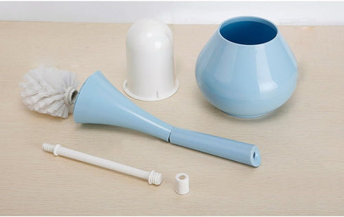 INCHANT Toilet Brush with Holder, Bathroom Detachable Toilet Brush - Blue