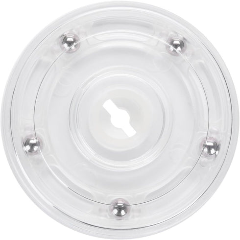 TamBee 4PCS 3Inch Acrylic Lazy Susan Turntable Organizer for Spice Rack Table Cake Kitchen