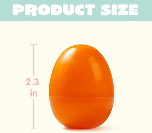 50 2.3" JOYIN PCS Easter Eggs, Empty Plastic Eggs Fillable Colorful Bright Eggshell Bulks for Easter Hunt, Filling