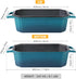 8.5x4.5 Inch Flavehc Bread Pan Cast Iron Loaf Pan with Lid Bread Loaf Pan Loaf Pan Enameled Cast Iron Sourdough Loaf