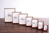 Moudra 3"x4" 2"x3") Handcrafted Solid Wood Picture Frame with Mat for Wall or Tabletop Display, Perfect for Photos
