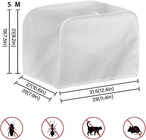 Dog Paw Heart 4 Slice Toaster Covers, Multicolor Kitchen Accessories for Dust and Fingerprint Protection