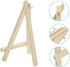 PATIKIL Mini Wood Display Easel, 8 Pack Small Tripod Tabletop Stand for Wedding Business Card Crafts