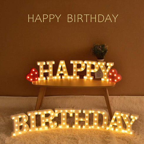 MUMUXI Marquee Light Up Letters, Battery Powered Bright Alphabet for Party, Wedding, Home Decoration