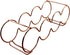 Dependable Industries Essentials Rose Gold Stackable Table Top Wine Rack, Holds 7 Bottles, Perfect for Home Decor