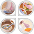 4pcs Wheat Straw Soup Spoon Set, Japanese Ramen Chinese Spoons, Unbreakable Kitchen Cutlery for Soup and Porridge