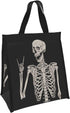 Ouqiuwa Cute Reusable Lunch Bag, Lunch Tote Handbag for Women Men, Rock and Roll Skeleton