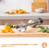 MasterChef Handheld Immersion Blender, 400W Stainless Steel Emulsifier with Chopper Attachment & Measuring Jug for Baby