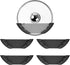 Universal Pot Lid Organizer - 5 Pcs Pan Lids Organizers for Cabinet Door Wall Mount Storage, Fits 6" to 13.5"