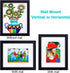8x10 inch Picture Frames Made of Solid Wood with High Definition Glass, Display Pictures 5x7 with Mat or 8x10 Without
