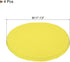 4 Pack, Dia.11-14", UXcell Round Bar Stool Covers - Elastic Bands "Chair Cushions Slipcovers - Lemon Yellow