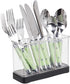 iDesign Forma Decorative Flatware Organizer - 7.4" x 2.6" x 4.75", Matte Black/Clear