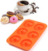 6-Cavity Silicone Donut Mold, Non-Stick Bagel Mold, Food Grade Silicone, BPA Free, 3 Pcs