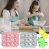 2 Pack Cute Dinosaur Silicone Molds, 12 Cavity 3D Dinosaur Themed Baking Mould Tray for Chocolate Cake Dessert