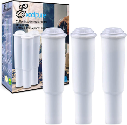 Coffee Machine Water Filter Replacement, 3 Pack Compatible with Jura Clearyl White, 7520, 64553, Capresso C1000, C3000,