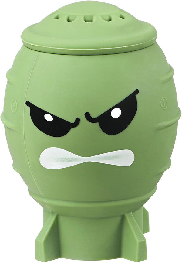 Fun Guy Fridge Deodorizer, Baking Soda Holder for Refrigerator Odor Absorber, Reusable Silicone Freshener Container