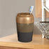 nu steel CA322-4 Toothbrush Holder - Organizer Stand for Bathroom Vanity, Metal with Three Finish, Copper 3 Tone