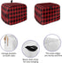 Merry Christmas Toaster Cover 2 Slice, Small Kitchen Appliance Covers, Red and Black Buffalo Plaid Toaster Oven Cover with Loop, Bread Machine Cover Polyester Dust Cover Protection