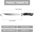 Boning Knife 5.5-Inch, German Stainless Steel, Full-Tang Kitchen Knife for Boning and Filleting
