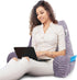 Hearth & Harbor Reading Pillow for Bed Adult Back Pillow for Sitting in Bed, Standard Bed Pillows for Sitting Up, Foam
