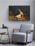 Yomcut Karel Fabritius Wall Art, The Goldfinch 1654 Poster - Retro Bird Nature Painting for Farmhouse Living Room