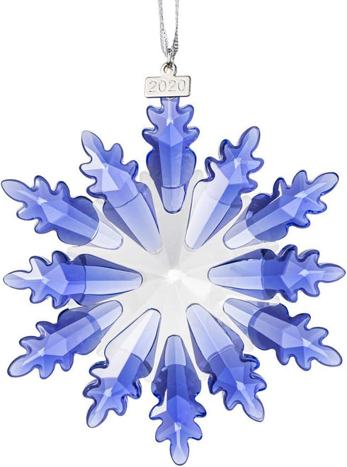 XIANGBAN Dream Elf Christmas Tree Pendant - Crystal Snowflake Christmas Ornaments, Annual Collectible (Blue)