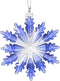 XIANGBAN Dream Elf Christmas Tree Pendant - Crystal Snowflake Christmas Ornaments, Annual Collectible (Blue)