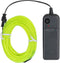 Searik EL Wire Fluorescent Green Lights - 16.4ft/5m Portable Glowing Rope Lights for Halloween Decor