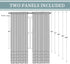Yancorp 2 Panel Sets Semi Sheer Bedroom Curtains, 96 inch Length Rod Pocket Curtain in Teal Turquoise Purple Ombre