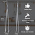 Hotec Stainless Steel Kitchen Tweezers Professional Kitchen Tongs for Cooking,Grill and Baking, Extra-Long Foood Tweezers, Set of 2-12inch